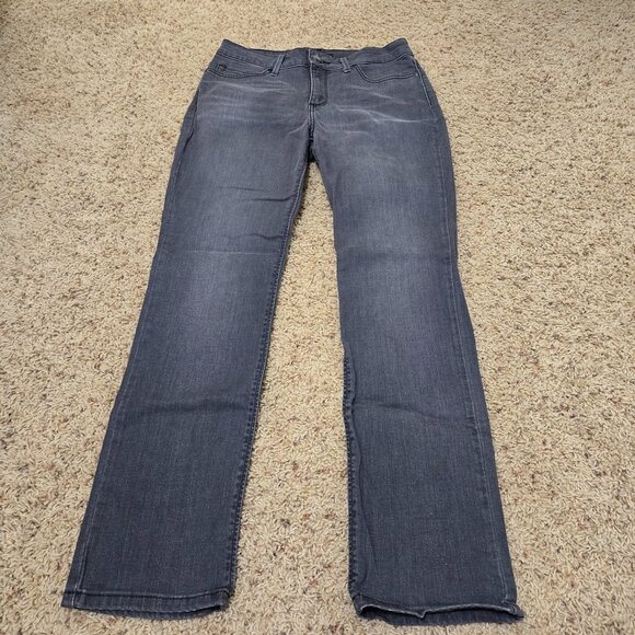 Lee Regular Fit Straight Leg Mid-Rise Gray Jeans Womens Size 10M - Picture 1 of 5